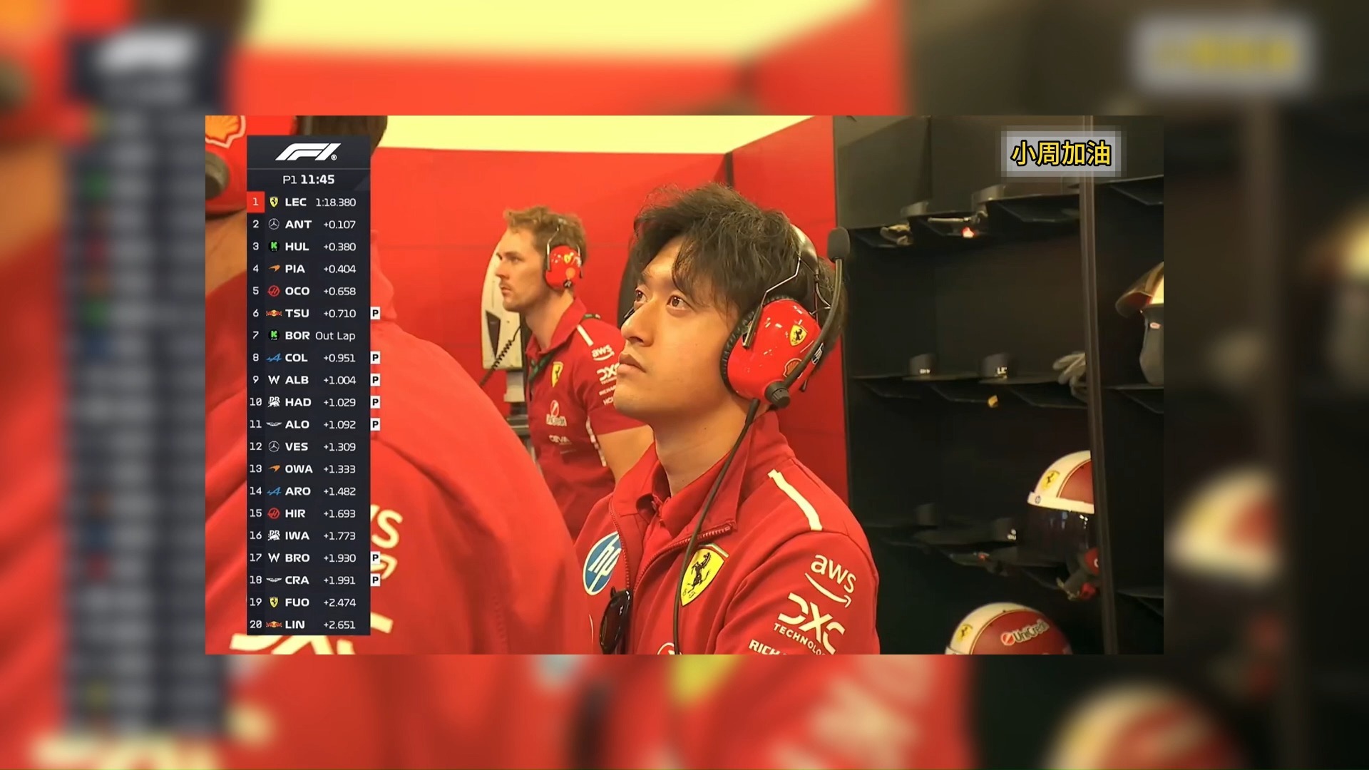 法拉利轻取威廉姆斯，周冠宇统治全场